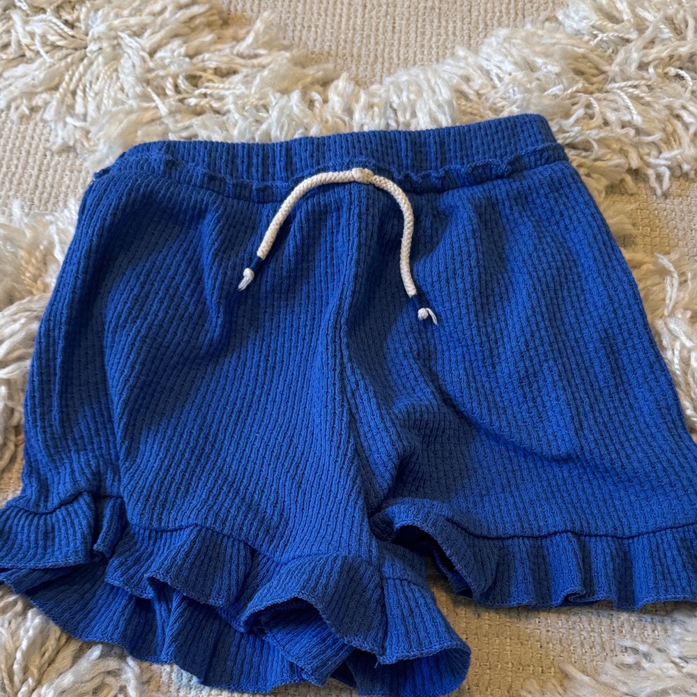 Zara Kids Royal Blue Textured Shorts